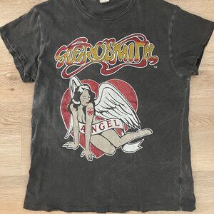 Aerosmith Angel T Shirt Official Vintage Merchandise Made Worn Brand - RARE
